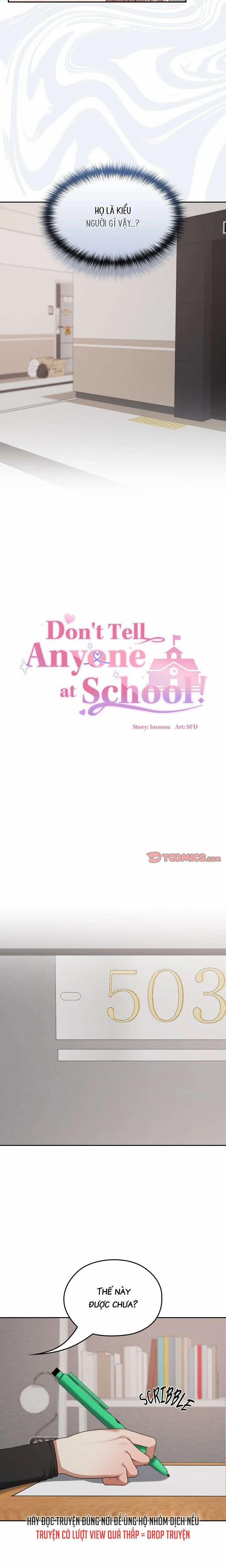[18+] Đừng Nói Với Ai Ở Trường! 21 trang 9