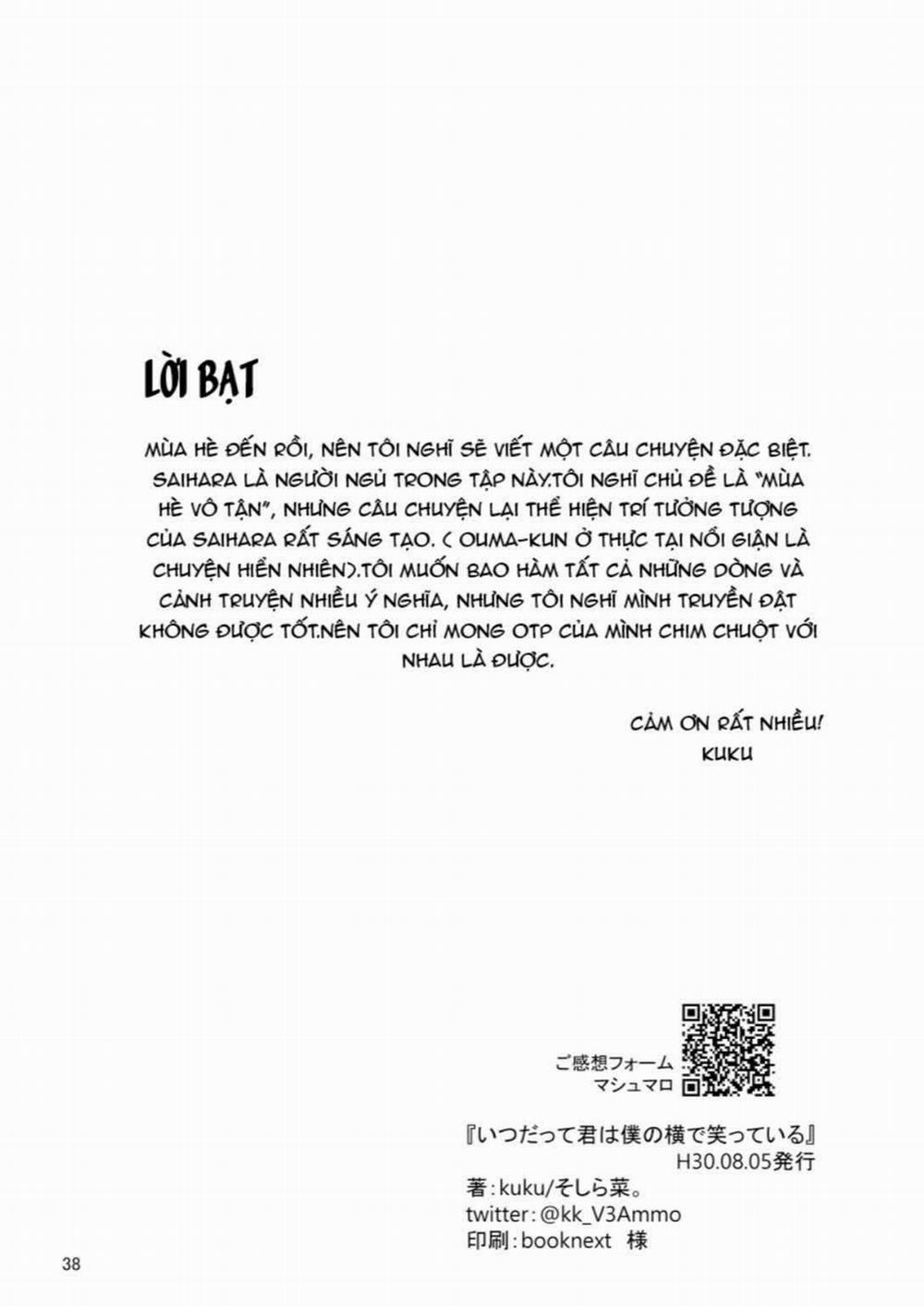 [18+] Ở Bên Cạnh Tớ Luôn Là Nụ Cười Của Cậu 1 trang 35