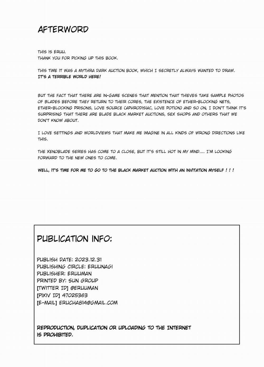 Aegis Auction (Xenoblade Chronicles 2) Oneshot trang 36