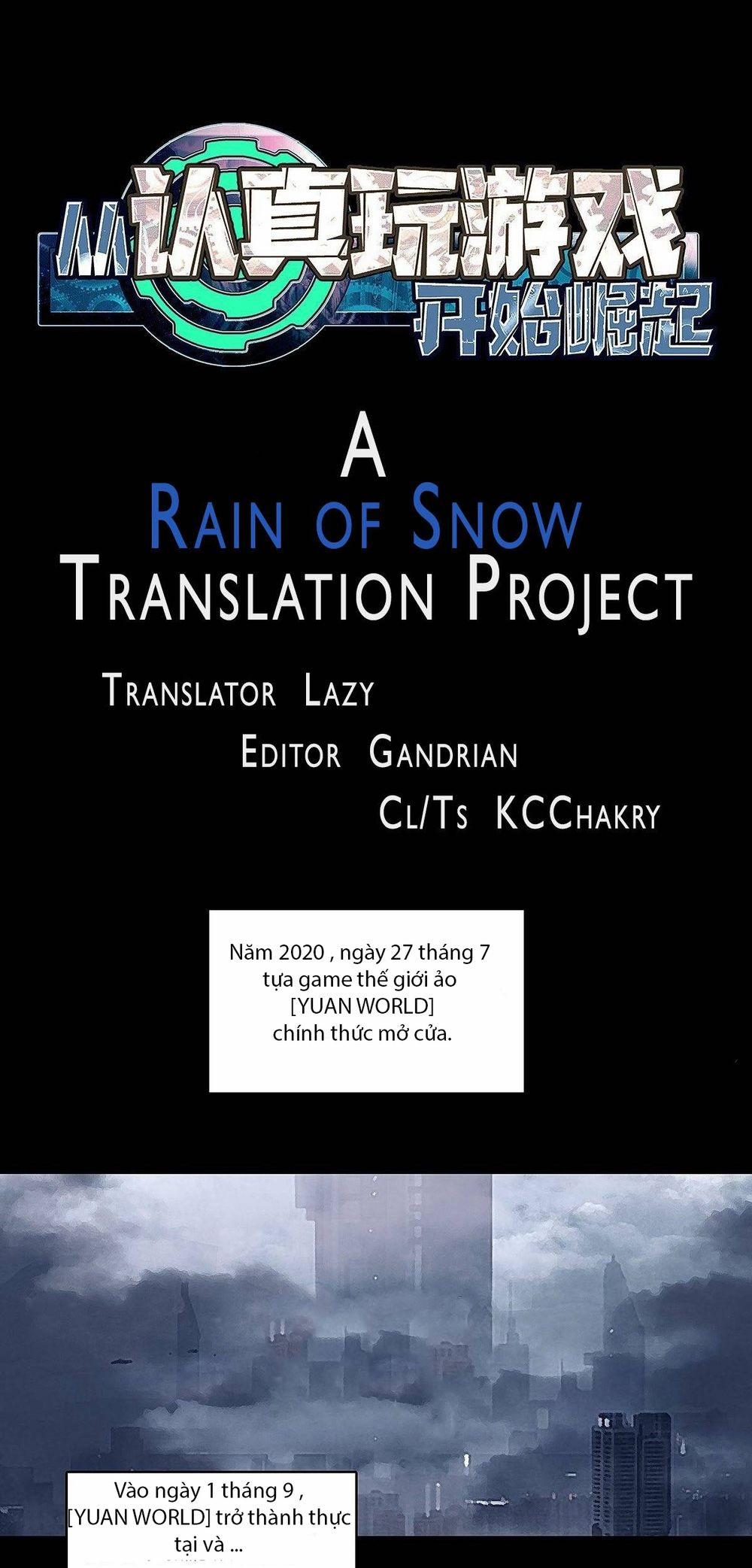 Bắt Đầu Vùng Dậy Từ Việc Chơi Game Nghiêm Túc 2 trang 0