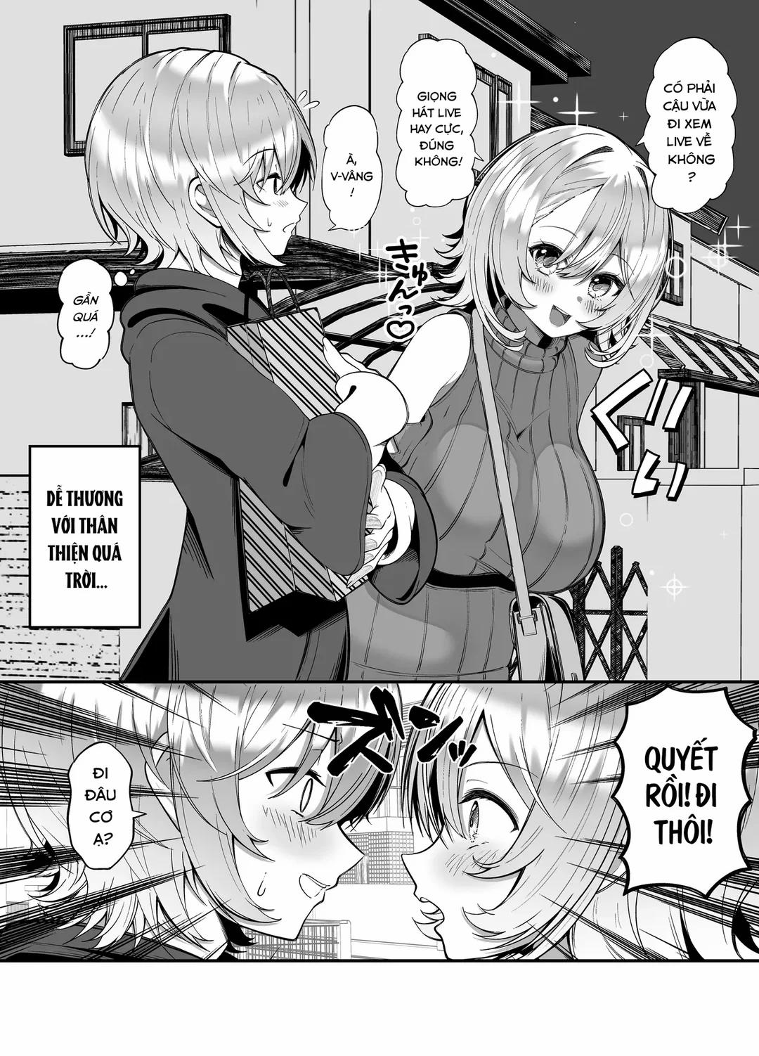 Bị cô gái ngực bự tiếp cận trên đường về nhà Oneshot trang 4