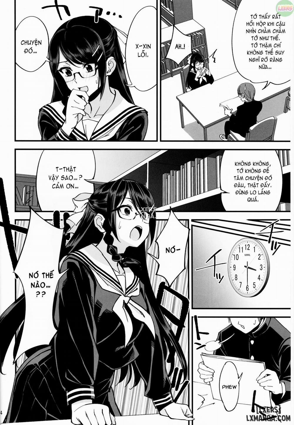 Boku ga Kataomoi Shiteita Bungaku Shoujo ga Keihaku na Oneshot trang 4