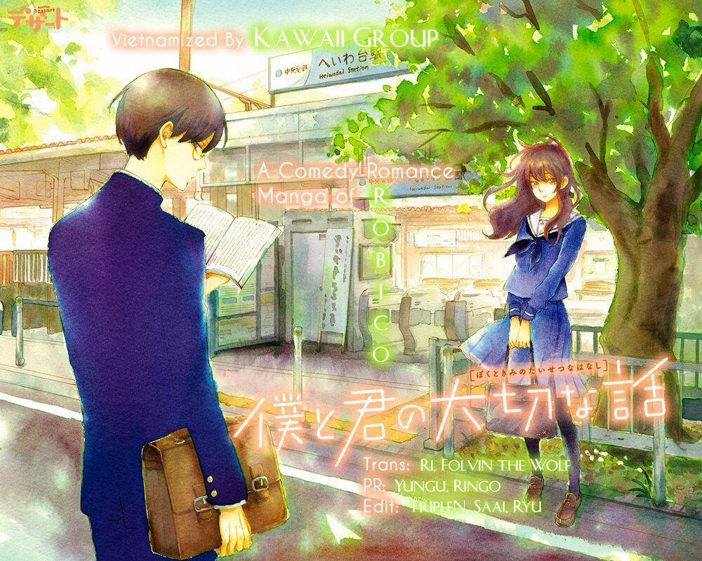 Boku To Kimi No Taisetsu Na Hanashi 22 trang 1