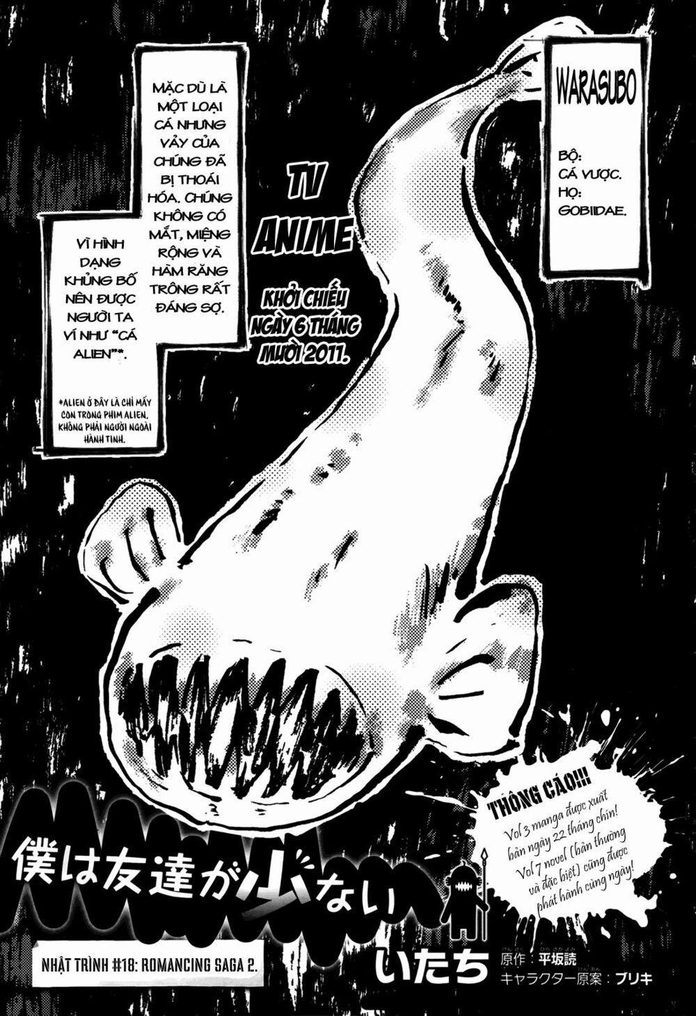 Boku Wa Tomodachi Ga Sukunai 0 Roman 0.0 trang 0