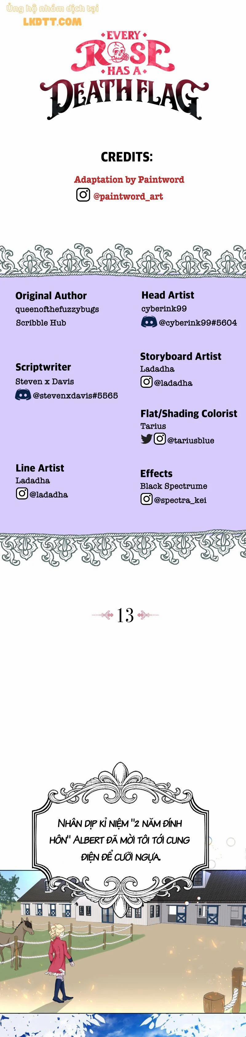 Bông Hồng Nào Cũng Có Death Flag 13 trang 0
