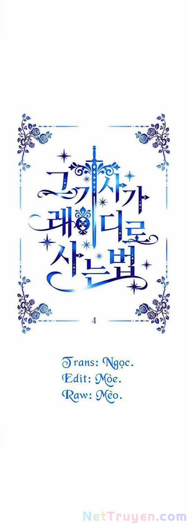 Cách Mà Kỵ Sĩ Sống Như Tiểu Thư 4 trang 1