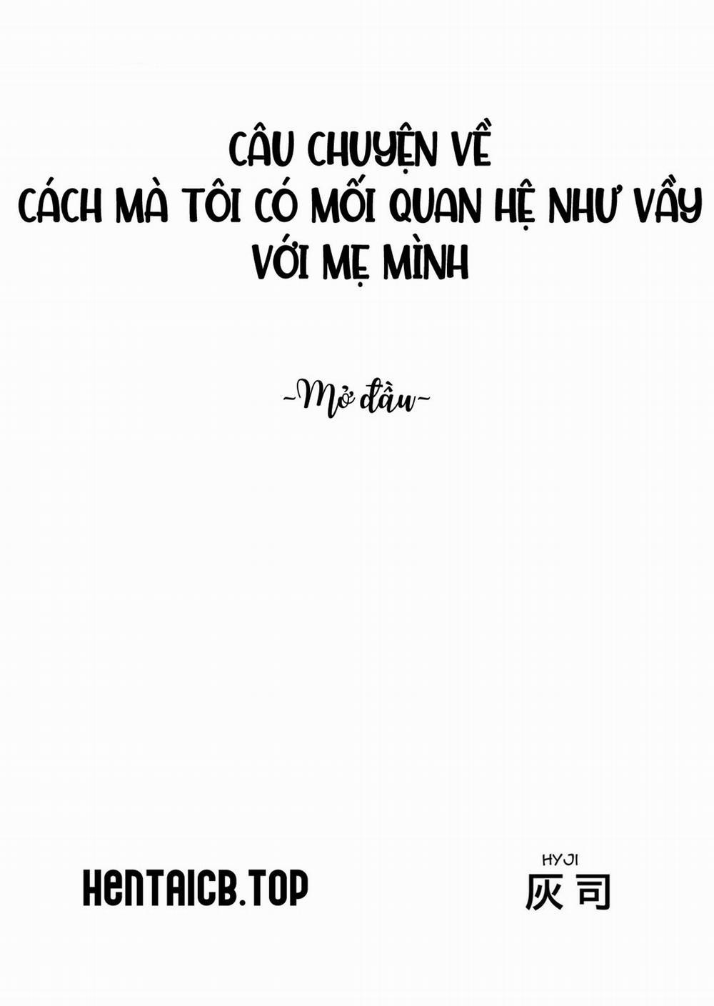Cách Mà Tôi Có Mối Quan Hệ Như Vầy Với Mẹ Mình Mở Đầu trang 0