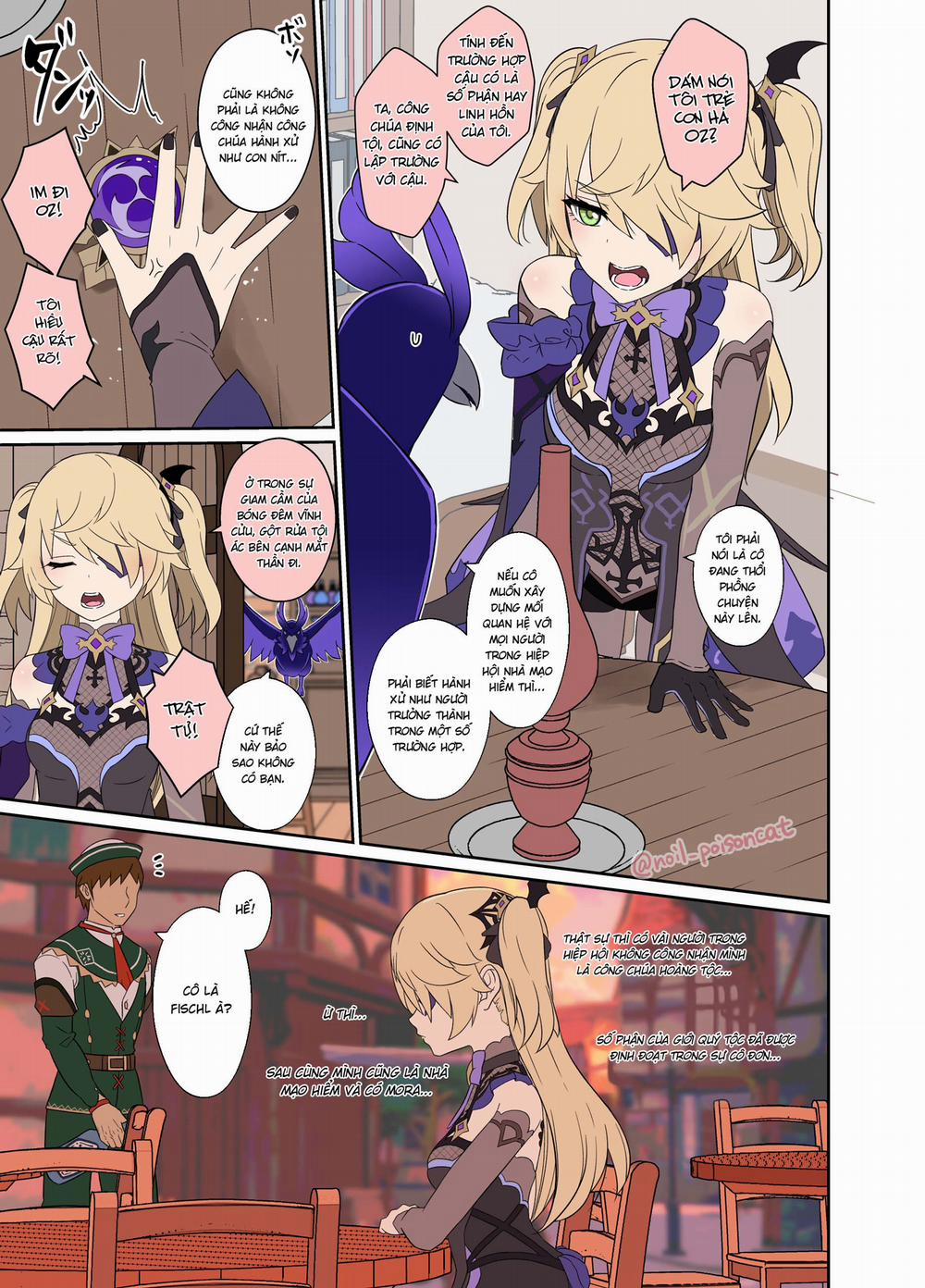 Câu chuyện về Fischl say xỉn làm chuyện xấu Chạy đâu con sâu trang 4