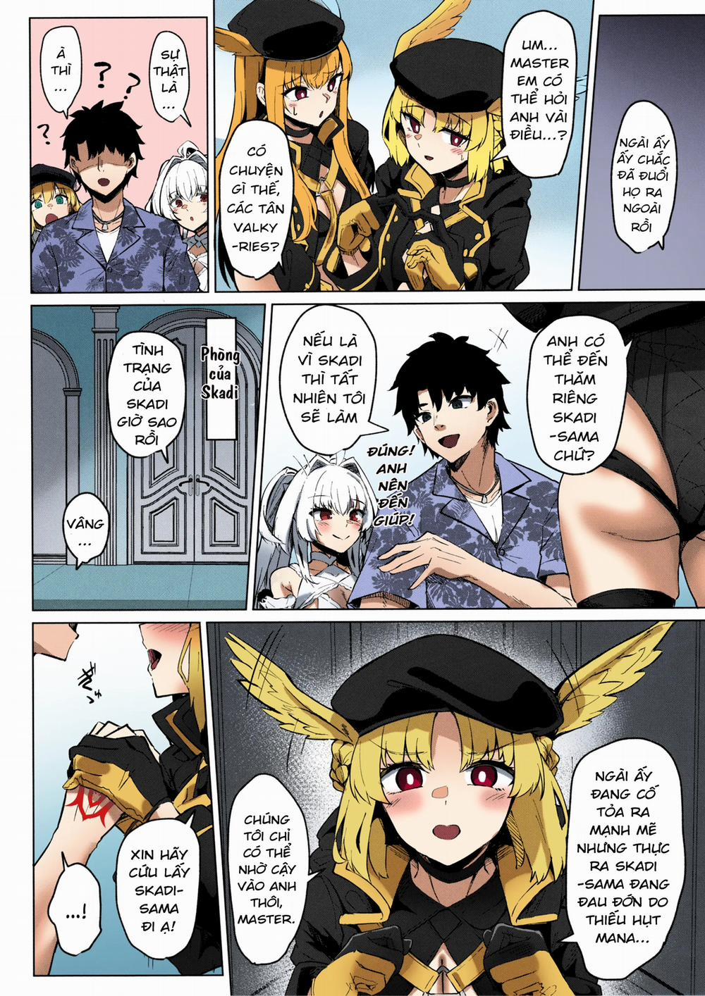Chaldea Midsummer Vacation. Marrying and Mana Transferring with Bride Skadi (Bản full màu) Oneshot trang 5