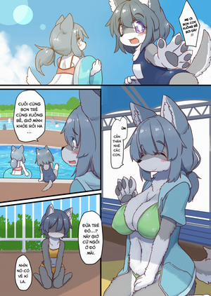 Đọc truyện tranh Chăm trẻ lạc ở hồ bơi