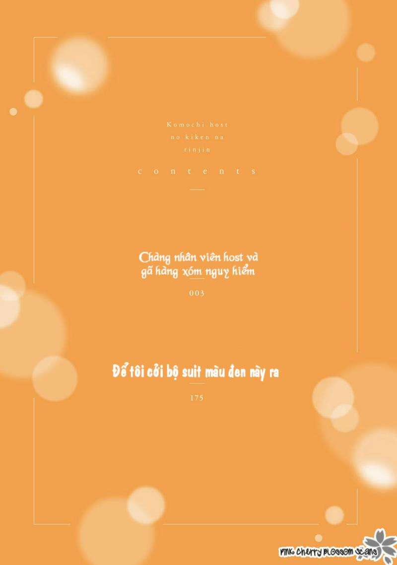 Chàng Nhân Viên Host Và Gã Hàng Xóm Nguy Hiểm 1 trang 2