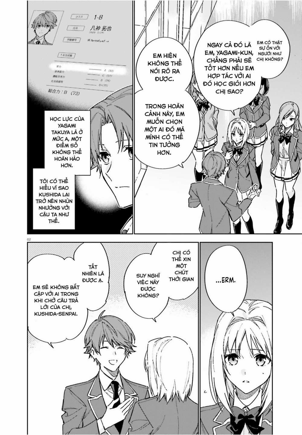 Chào Mừng Đến Với Lớp Học Đề Cao Thực Lực Năm 2 4 trang 1