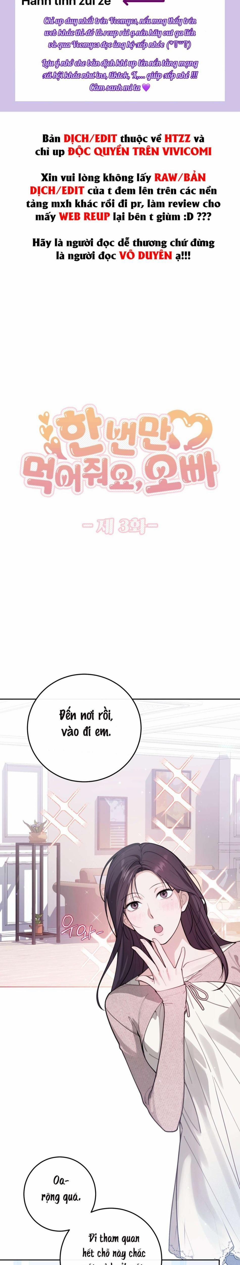 Chỉ Ăn Một Lần Thôi Nhé Oppa 3 trang 0