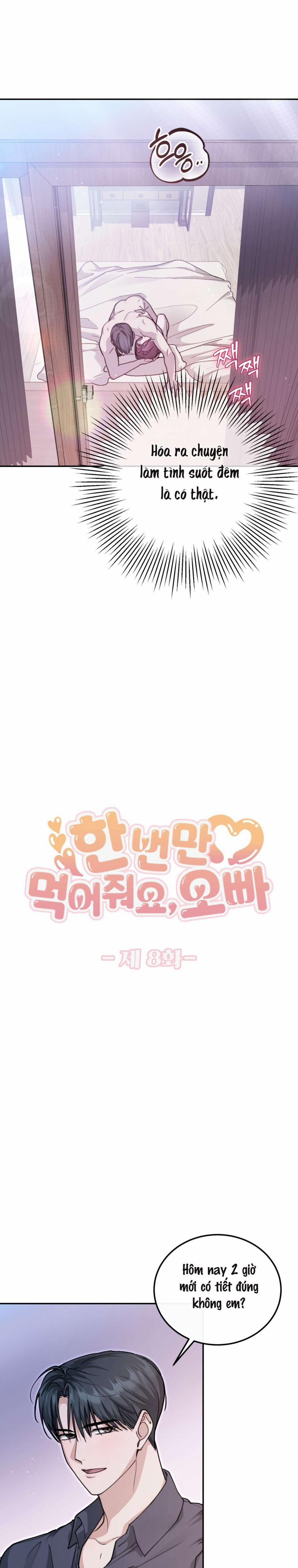 Chỉ Ăn Một Lần Thôi Nhé Oppa 8 trang 3