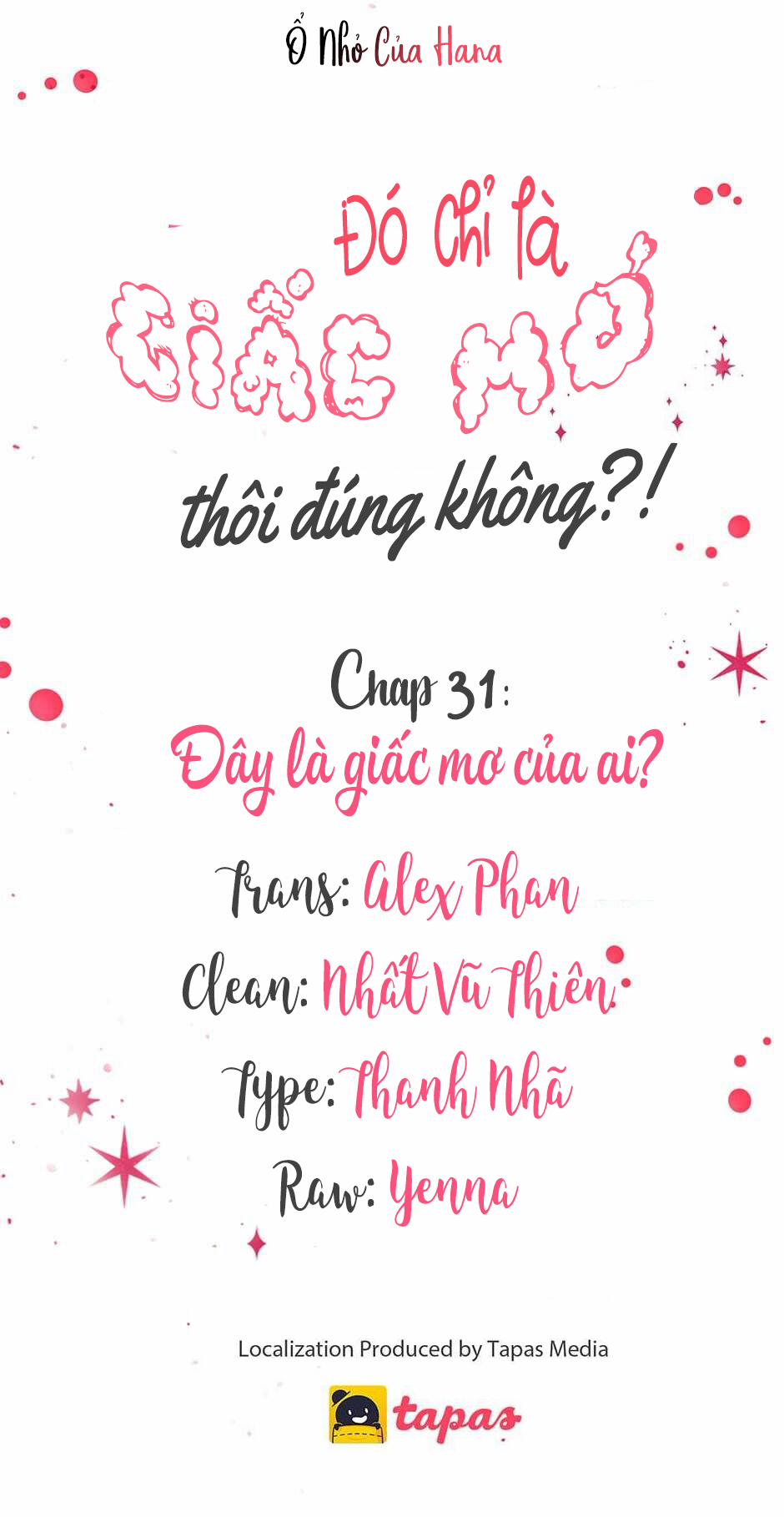 Chỉ Là Giấc Mơ Thôi Phải Không? 31 trang 11