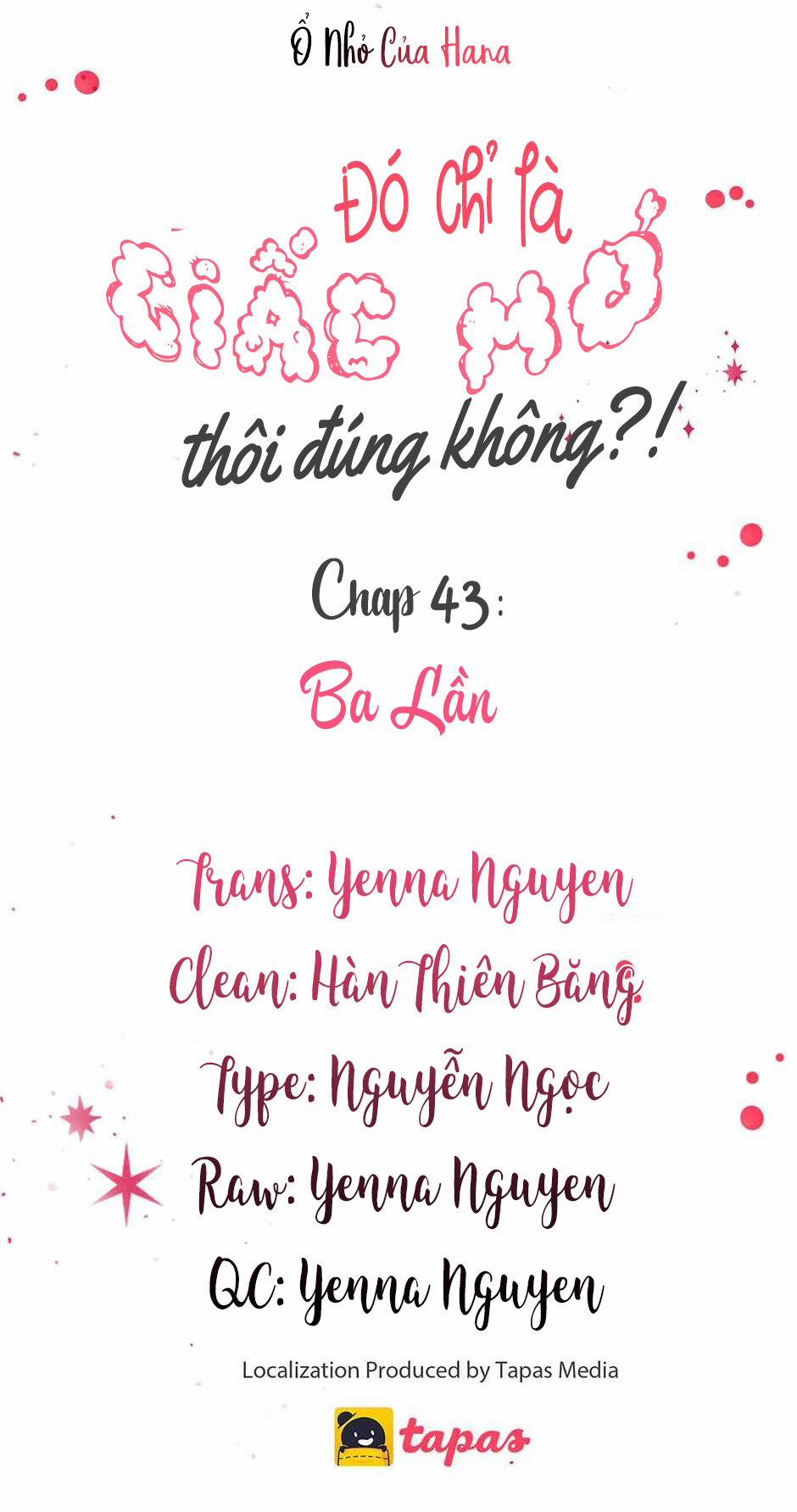 Chỉ Là Giấc Mơ Thôi Phải Không? 43 trang 12