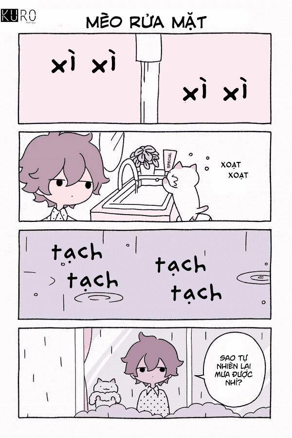 Chú Mèo Kỳ Diệu Kyuu-Chan 0 0 Mèo Rửa Mặt trang 1