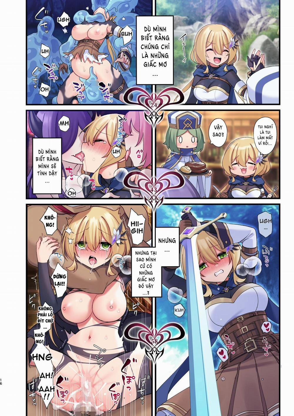 Chuyến phiêu lưu của anh hùng-chan đã đi đến hồi kết Oneshot trang 16