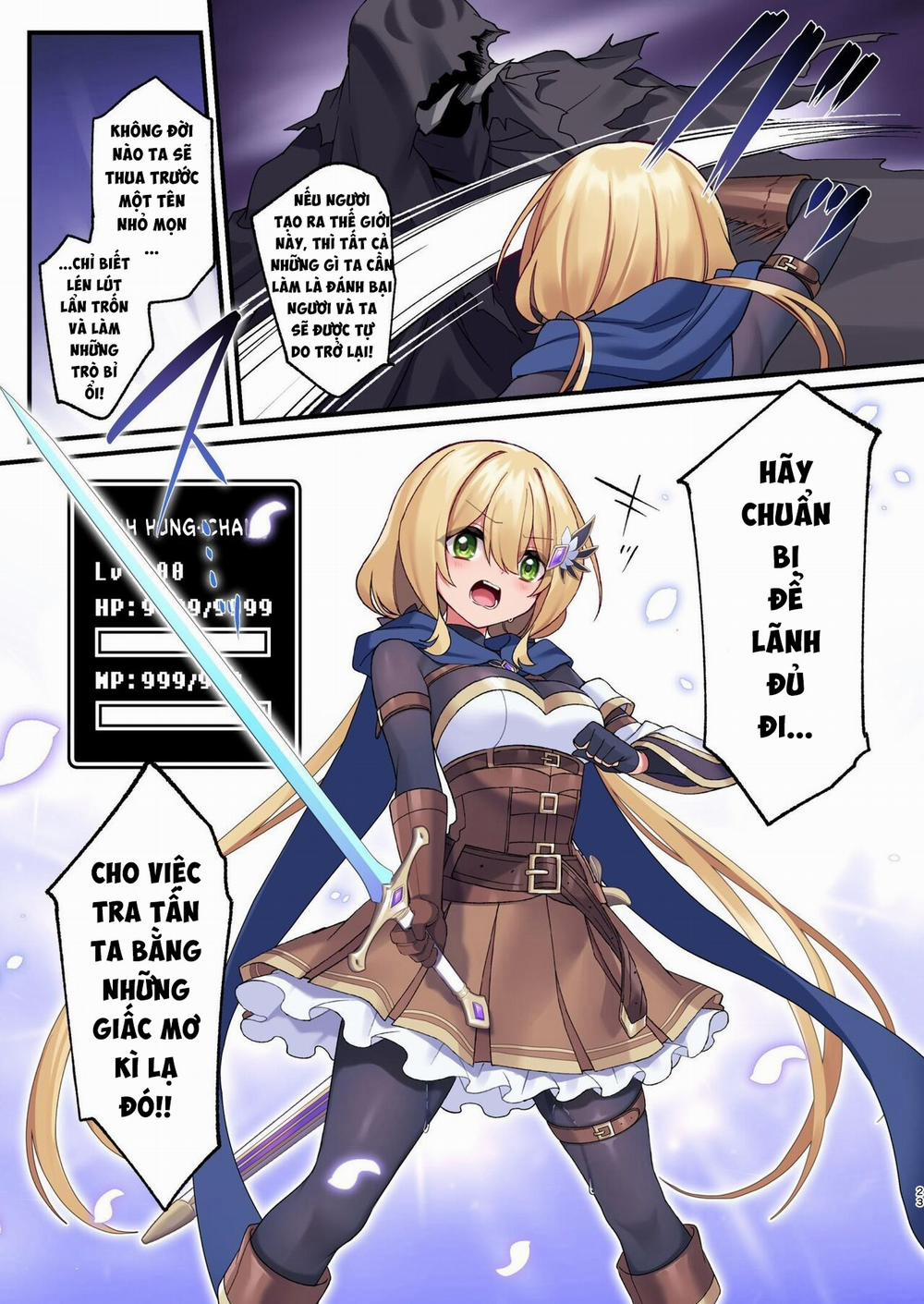 Chuyến phiêu lưu của anh hùng-chan đã đi đến hồi kết Oneshot trang 23