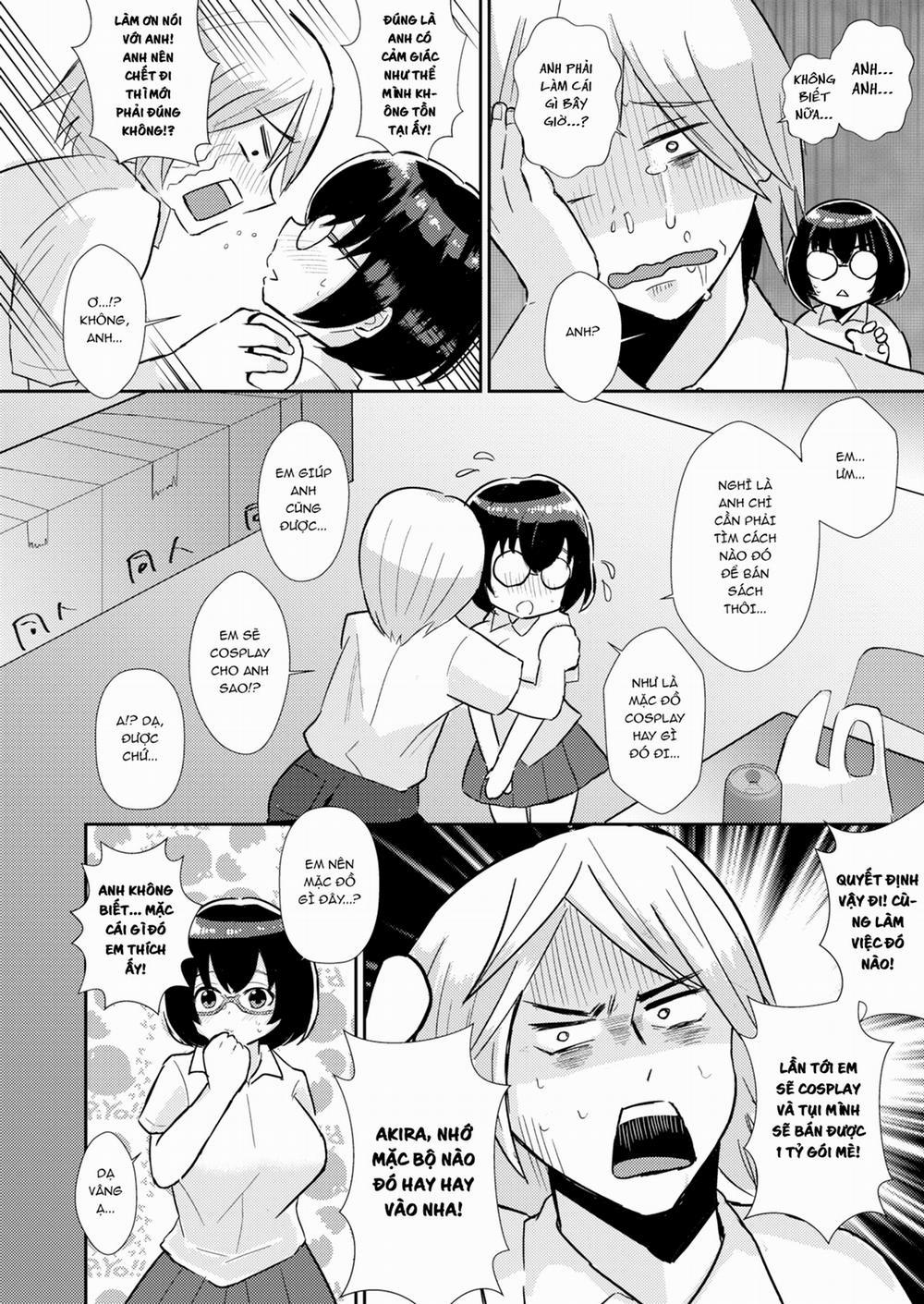 Cô Em Khóa Dưới Mộc Mạc Cùng Câu Lạc Bộ Của Tôi Đi Làm Người Bán Truyện Ở Quầy Oneshot trang 10