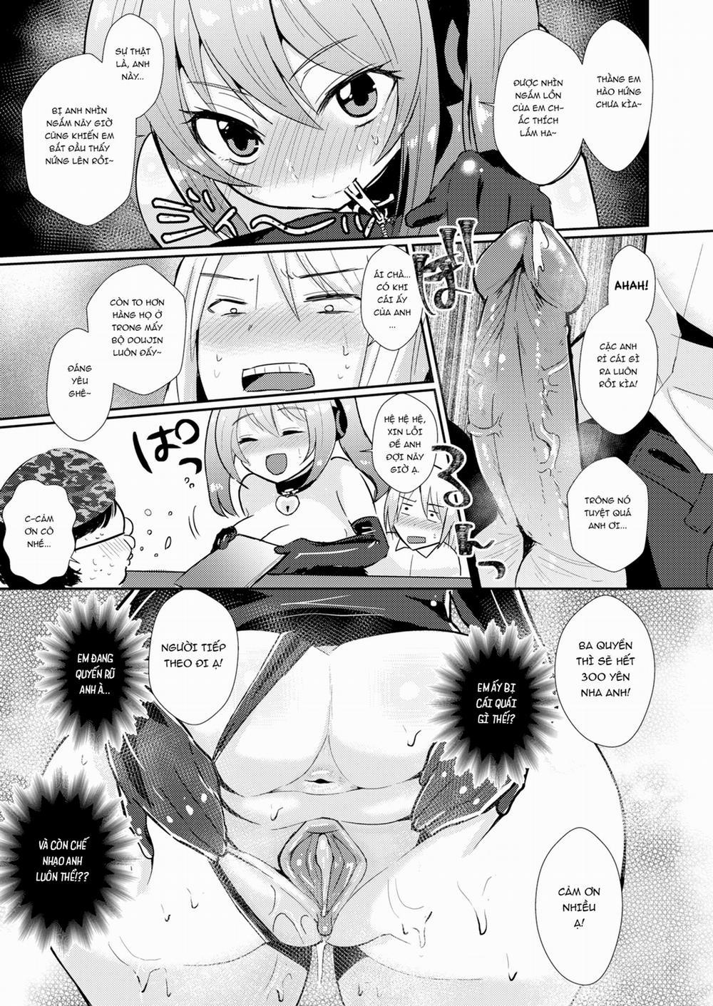 Cô Em Khóa Dưới Mộc Mạc Cùng Câu Lạc Bộ Của Tôi Đi Làm Người Bán Truyện Ở Quầy Oneshot trang 15