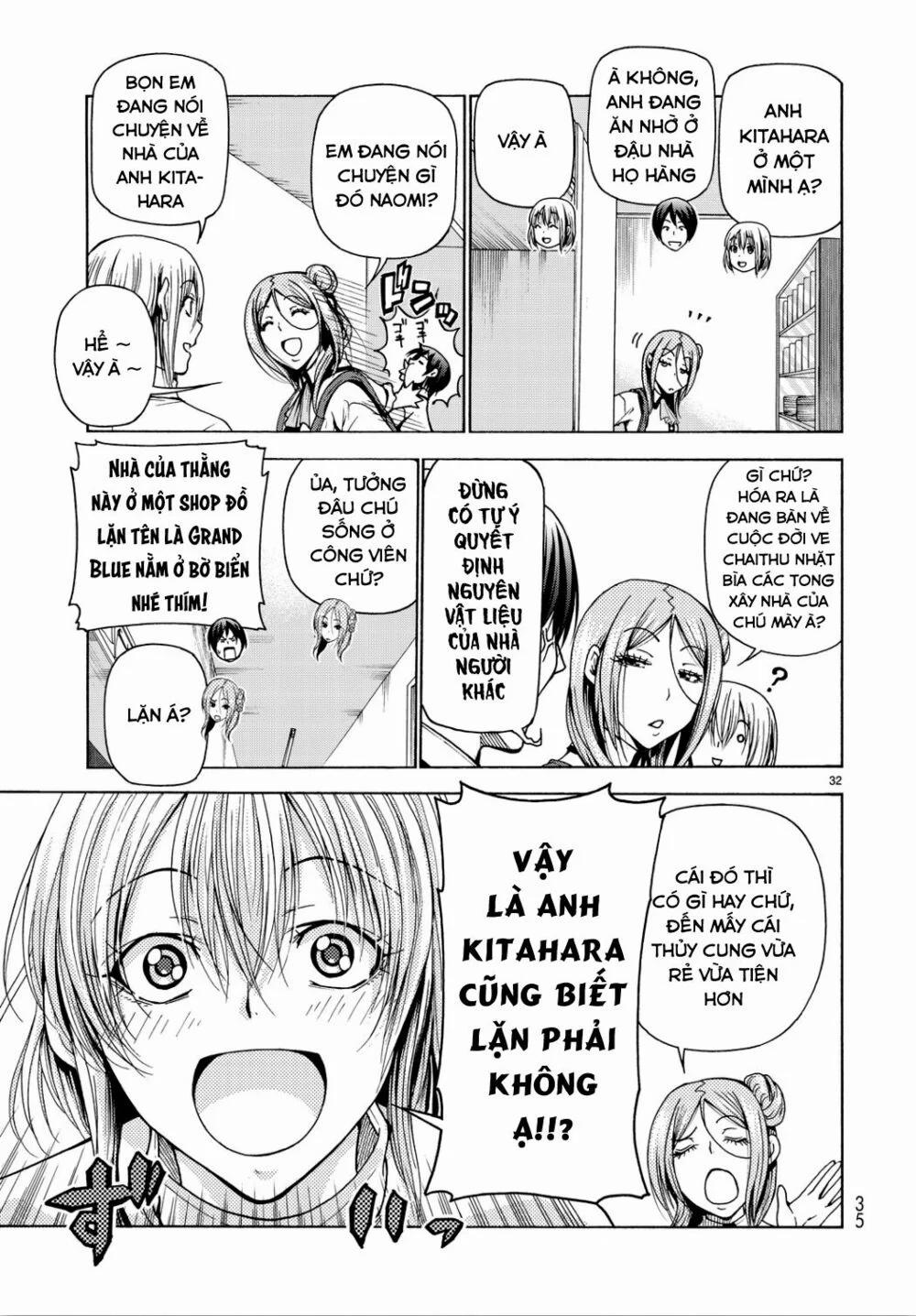 Cô Gái Thích Lặn - Grand Blue 34 trang 35