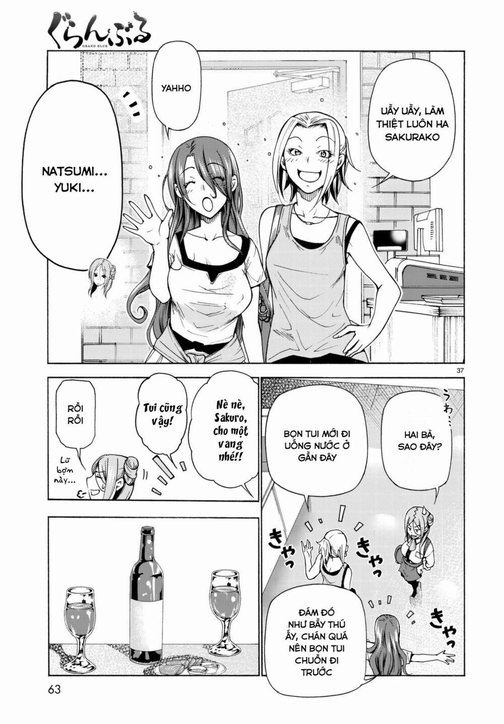 Cô Gái Thích Lặn - Grand Blue 37 trang 38