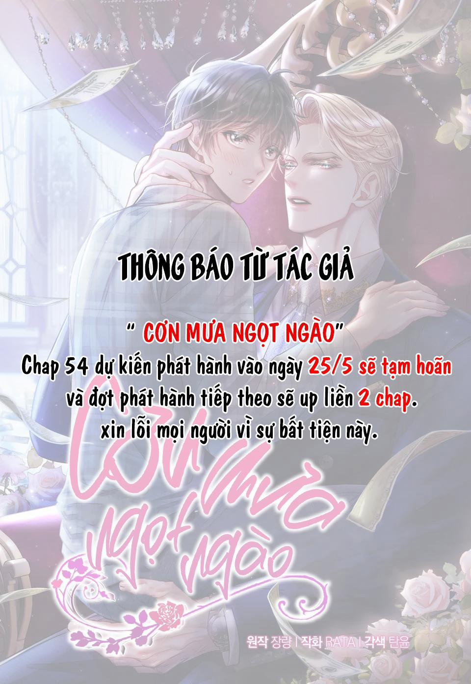 Cơn Mưa Ngọt Ngào 54 THÔNG BÁO HOÃN trang 0