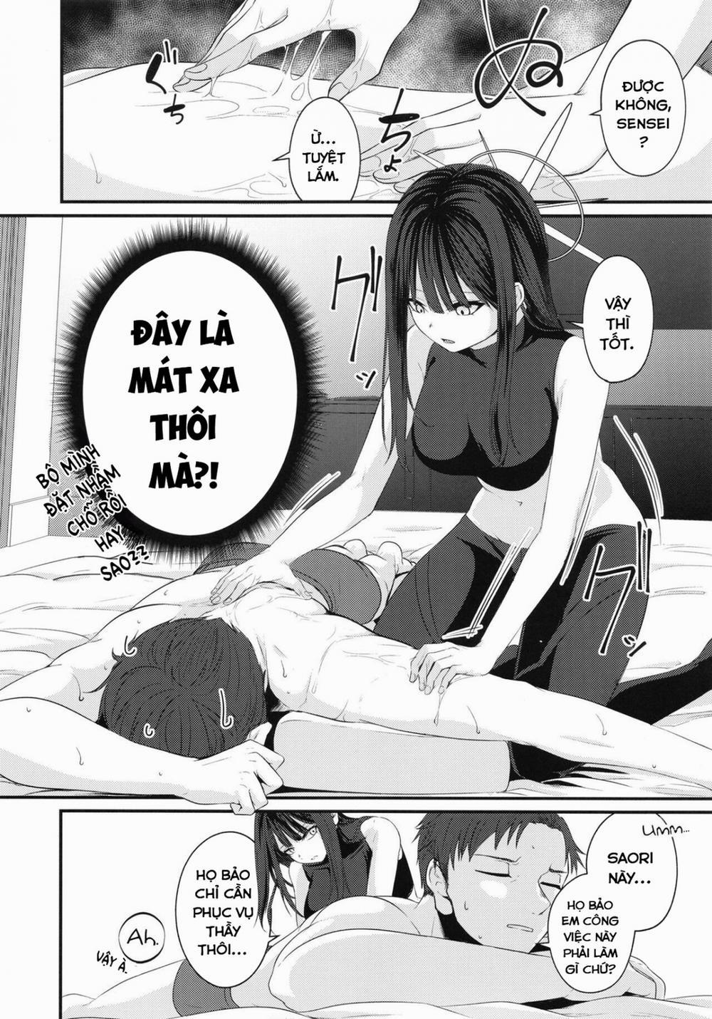 Công việc đầu tiên của Saori. (Blue Archive) Oneshot trang 6