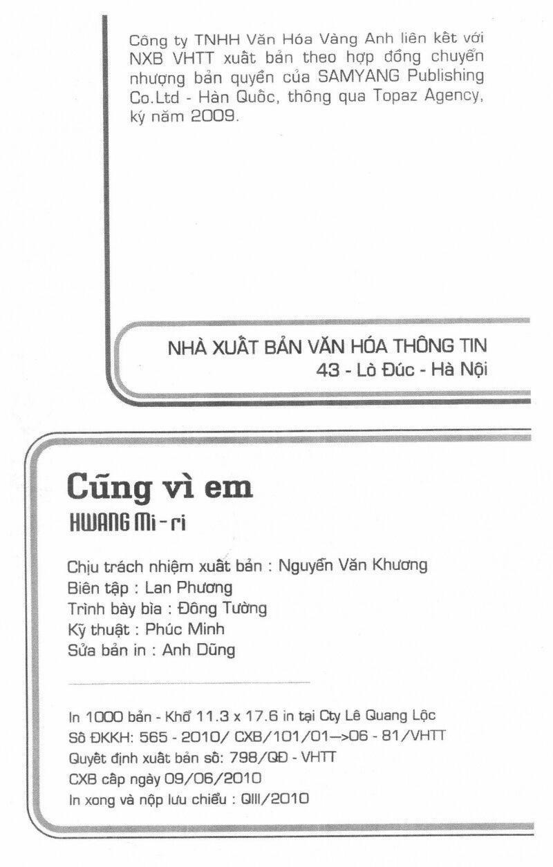 Cũng Vì Em 6 trang 1