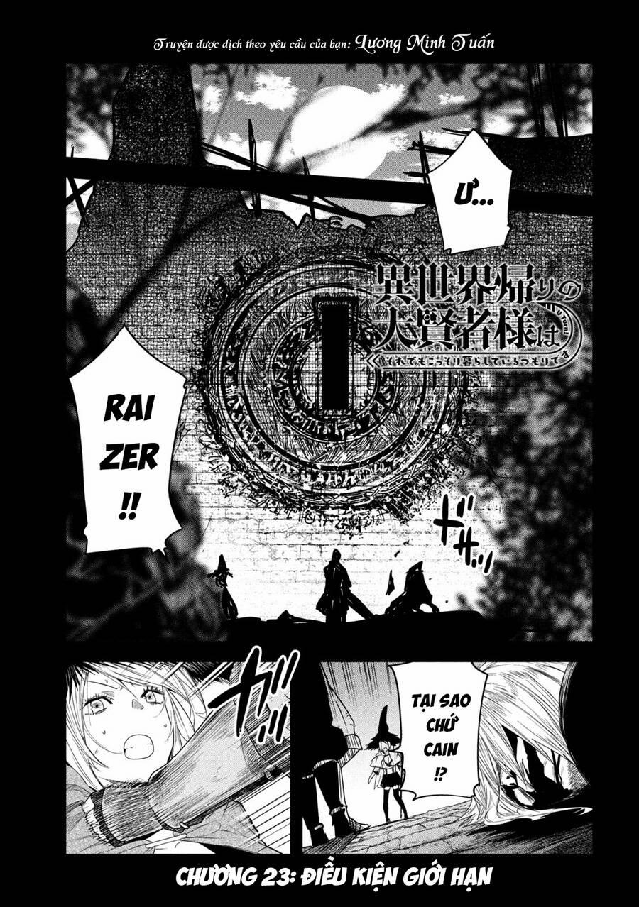 Đại Hiền Nhân Trở Về Nhà Sau 19 Năm Lưu Lạc Dị Giới 23 trang 0