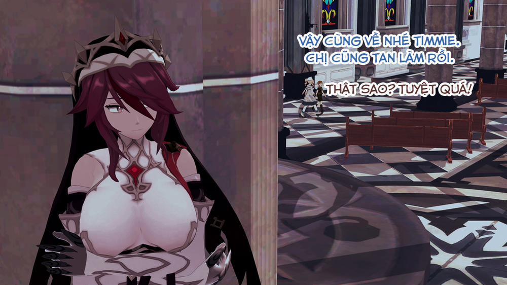 Dàn harem của Timmie. (Genshin Impact) Rosaria 1 trang 12