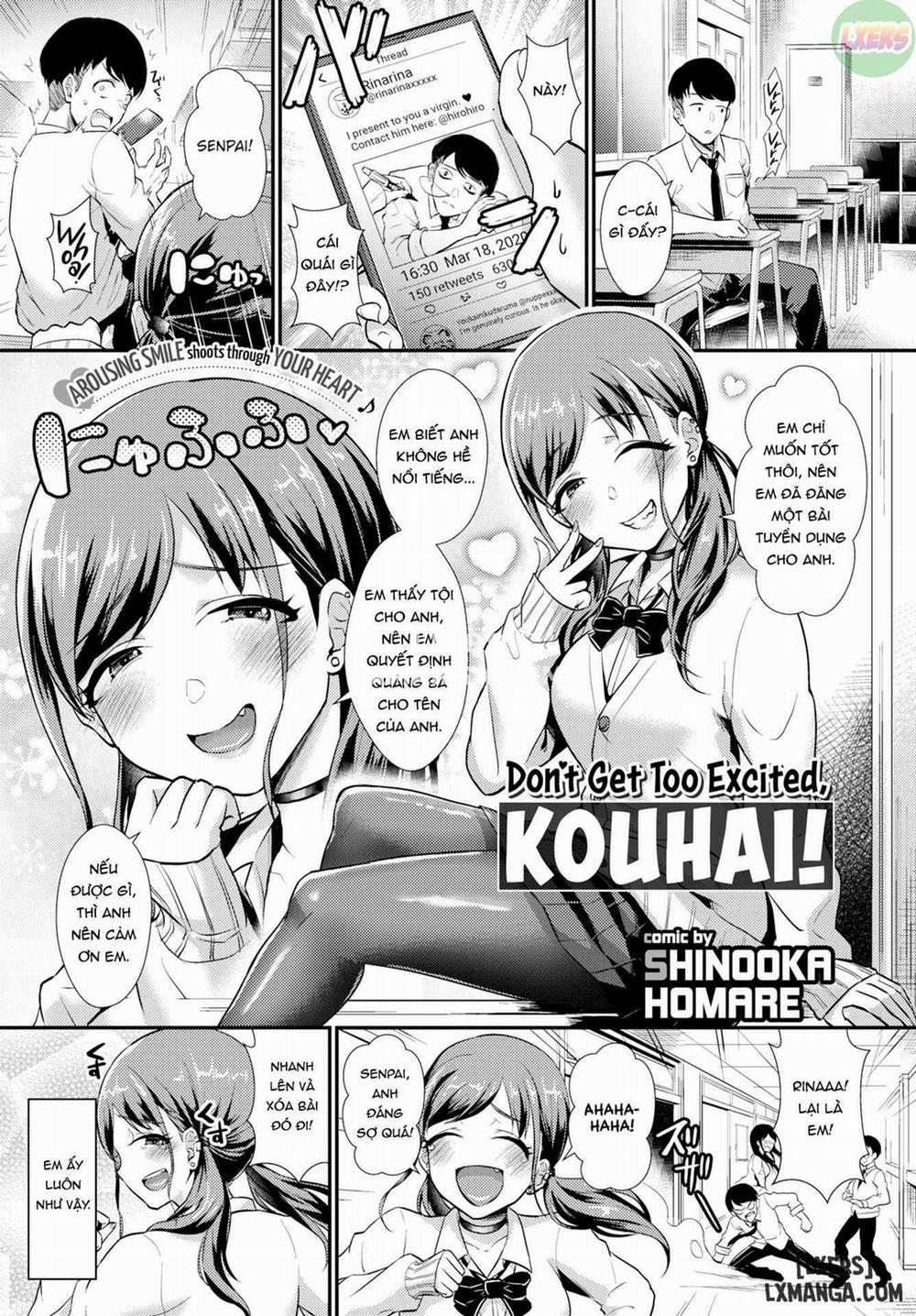 Don't Get Too Excited, Kouhai Oneshot trang 0