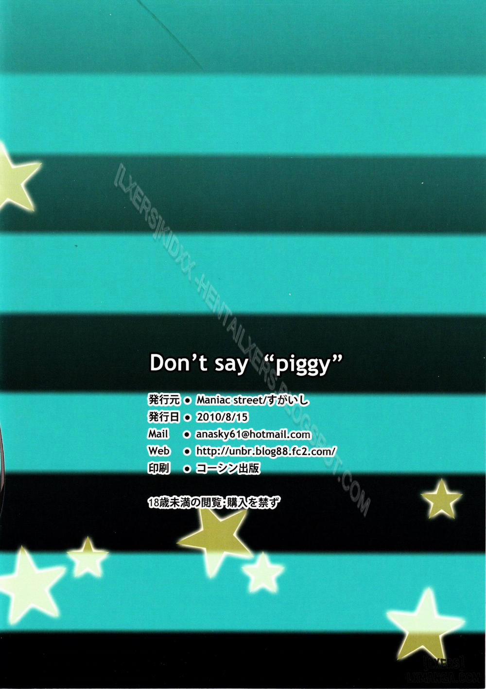 Don't Say Piggy Oneshot trang 17