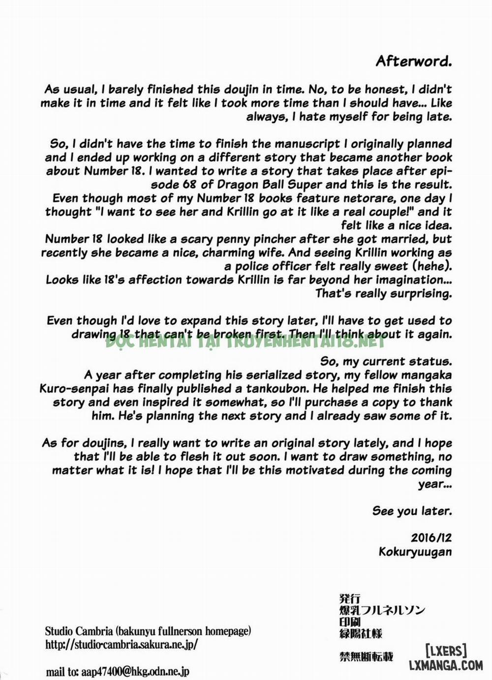 Dragon Ball 18+ Người Vợ Đáng Yêu Oneshot trang 20