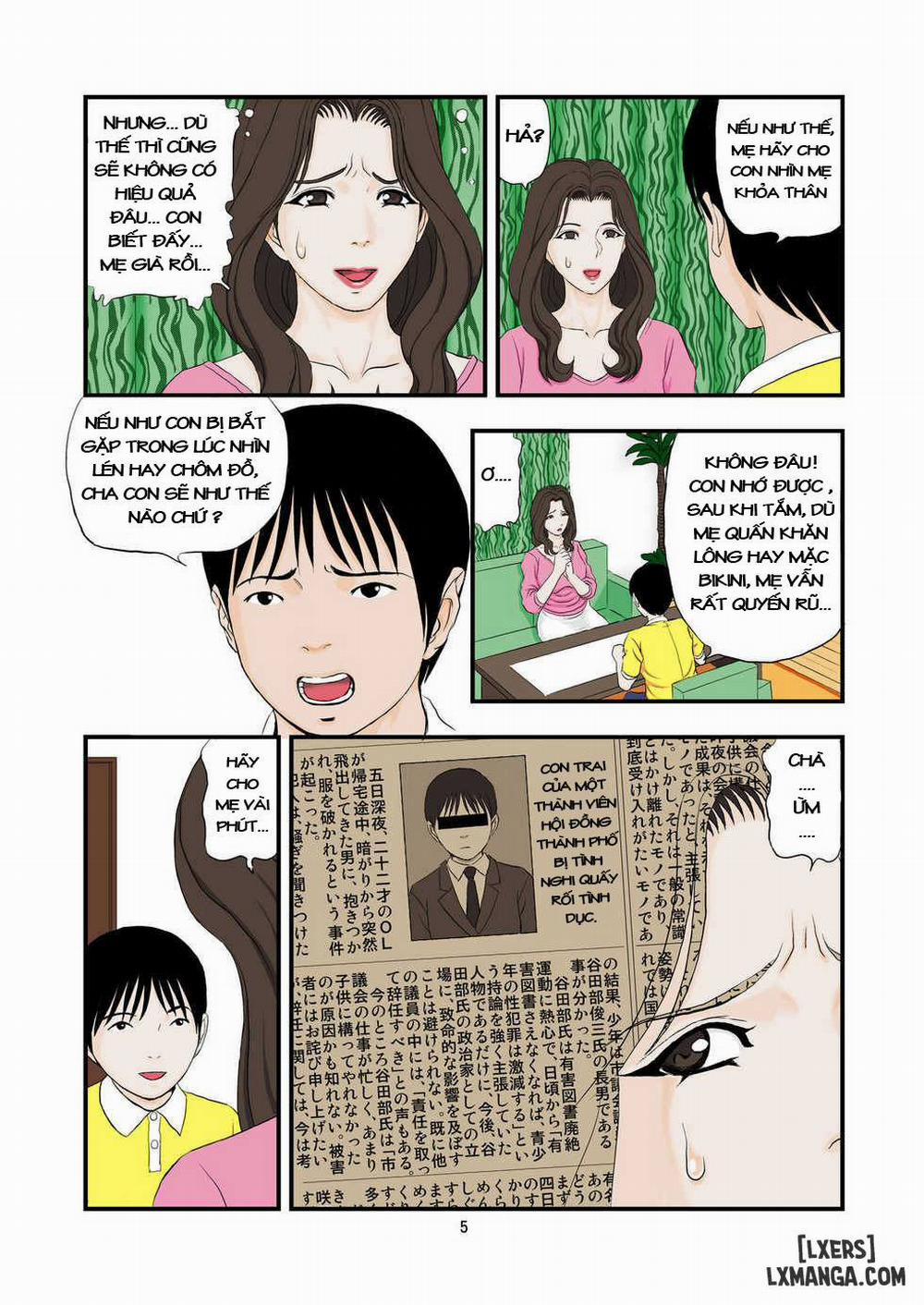 Drowning in ecstasy from a son's request Oneshot trang 4