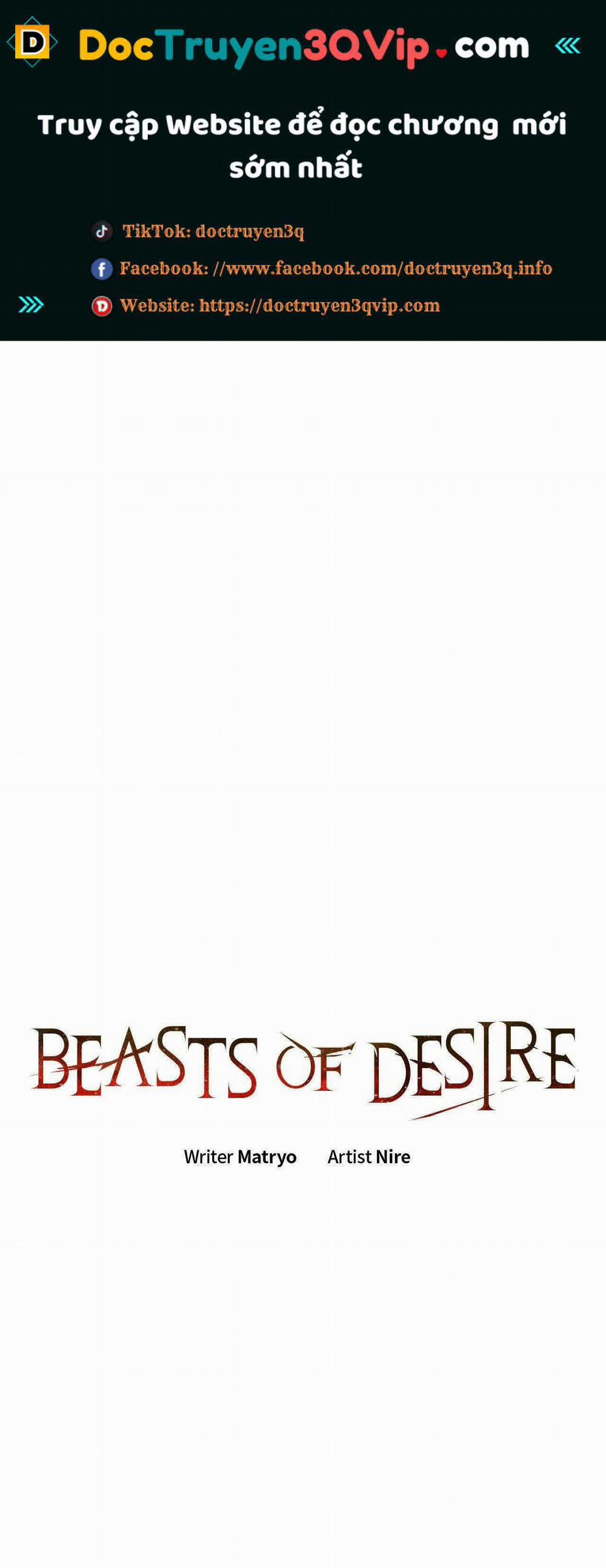 Dục Vọng Của Quái Thú 33 trang 0