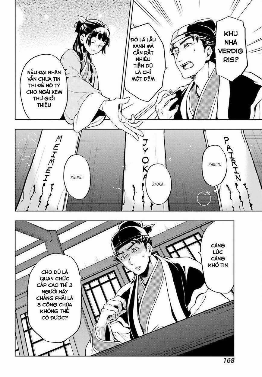 Dược Sư Tự Sự – Nhật Ký Giải Mã Bí Ẩn Chốn Hậu Cung Của Maomao 10 trang 17