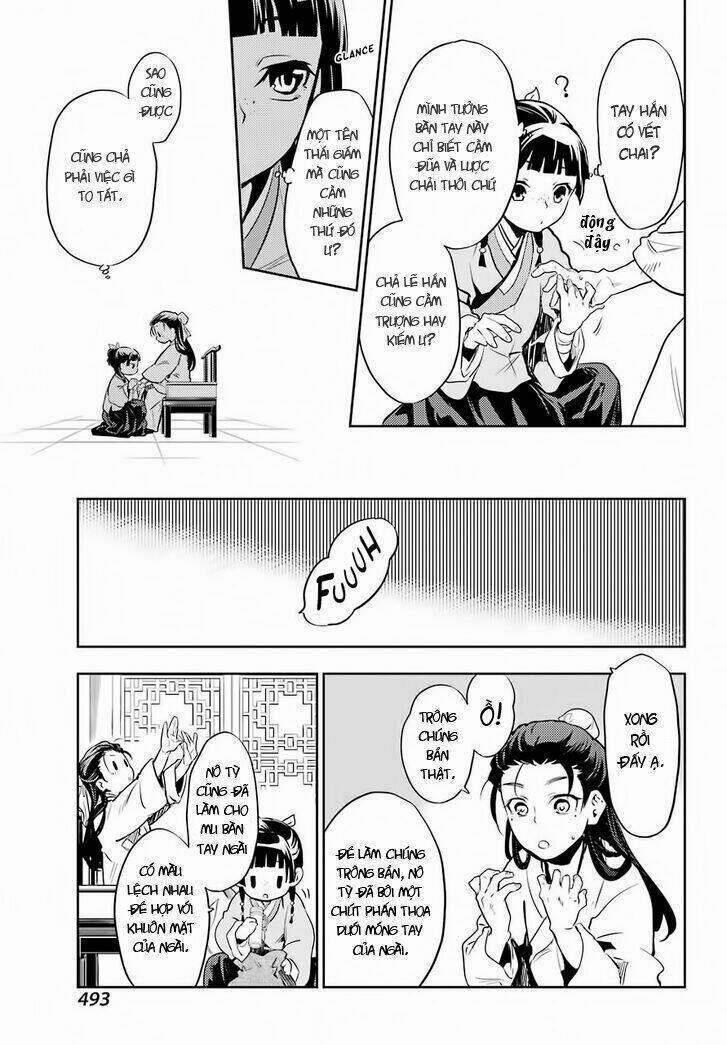 Dược Sư Tự Sự – Nhật Ký Giải Mã Bí Ẩn Chốn Hậu Cung Của Maomao 27 trang 20