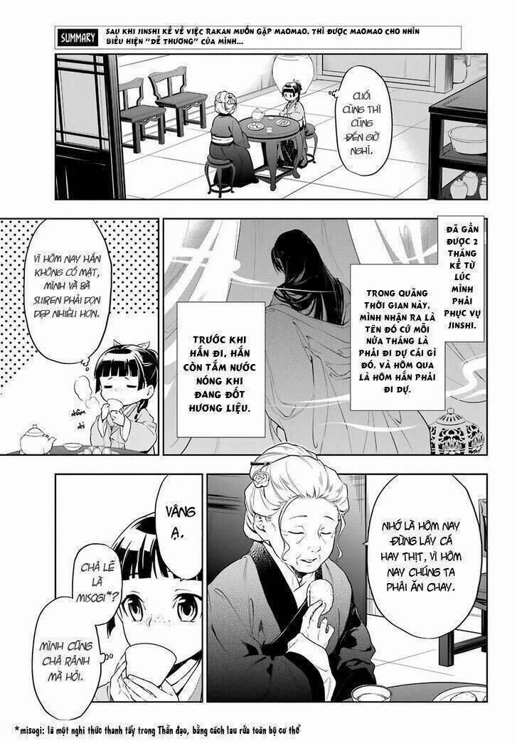 Dược Sư Tự Sự – Nhật Ký Giải Mã Bí Ẩn Chốn Hậu Cung Của Maomao 32 trang 2