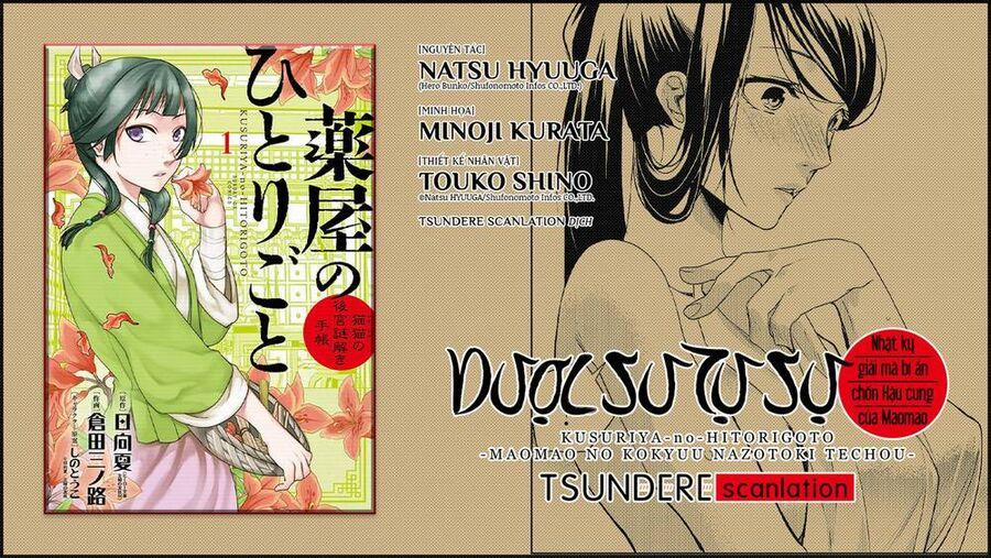 Dược Sư Tự Sự – Nhật Ký Giải Mã Bí Ẩn Chốn Hậu Cung Của Maomao 5 trang 0