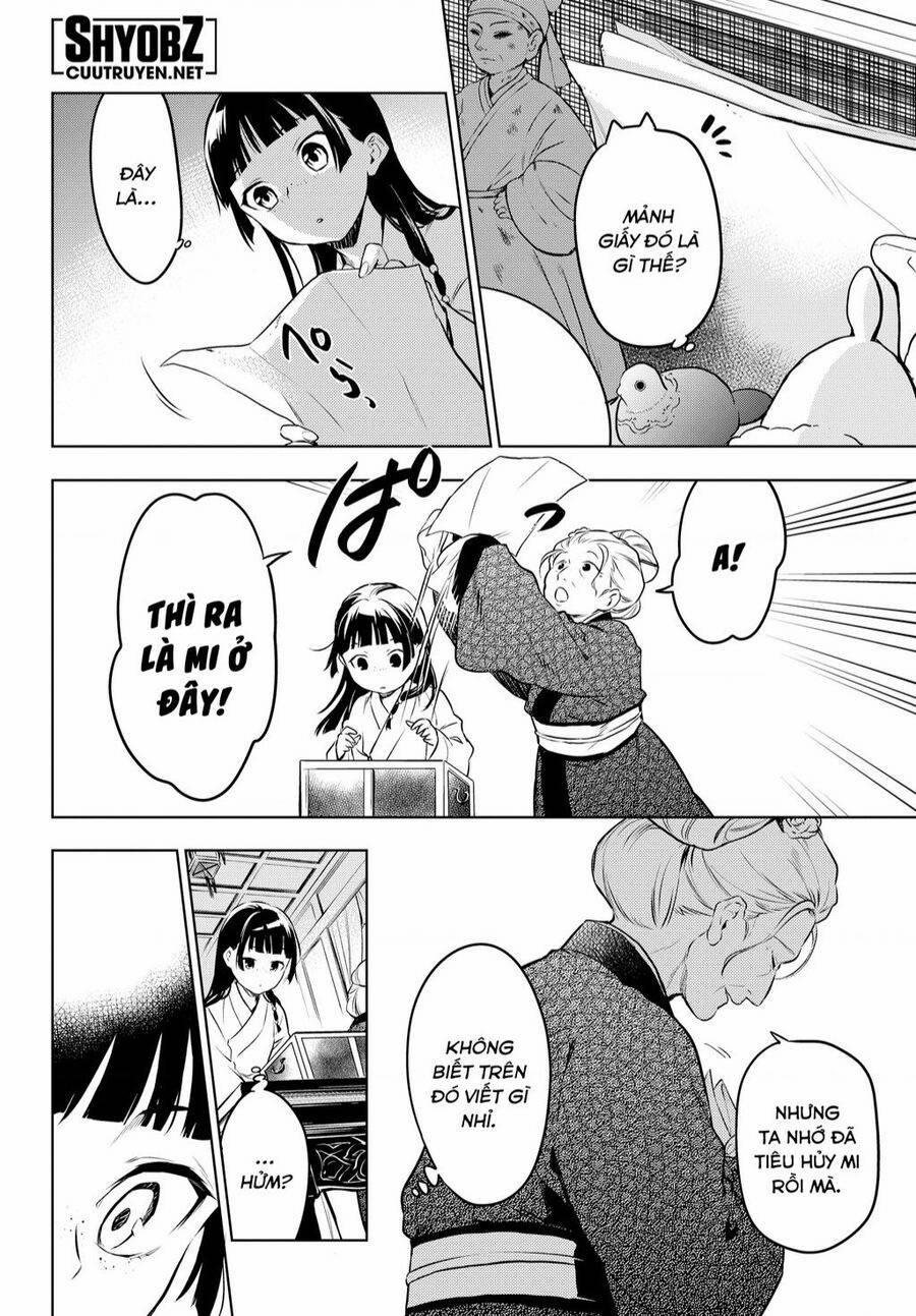 Dược Sư Tự Sự – Nhật Ký Giải Mã Bí Ẩn Chốn Hậu Cung Của Maomao 56 trang 21