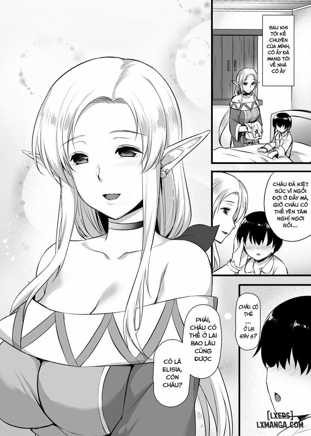 Elf no Okaa-san ~Giri no Musuko no Me no Mae de Orc ni Okasaretee 1 trang 3