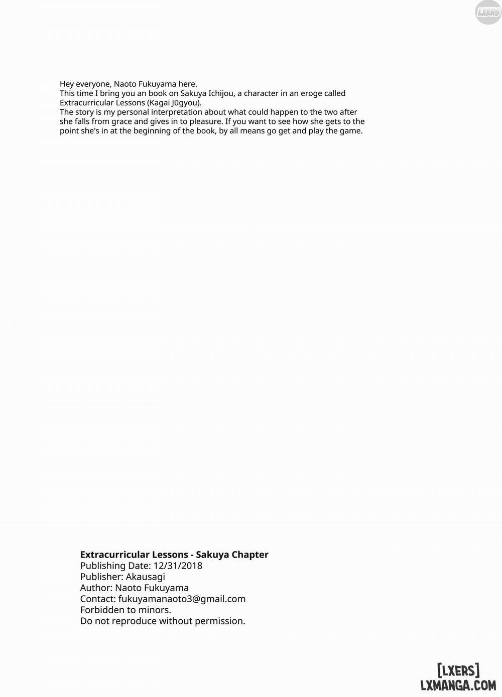 Extracurricular Lessons - Sakuya Chapter Oneshot trang 36