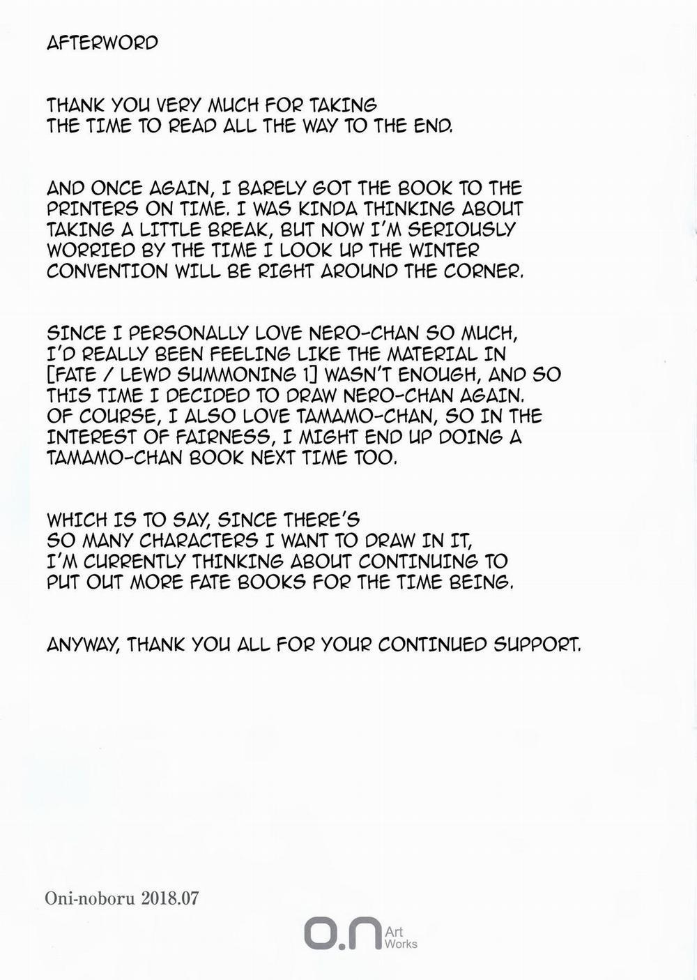 Fate/Lewd Summoning 3 -Twintail Nero Hen- (Fate/Grand Order) Oneshot trang 19