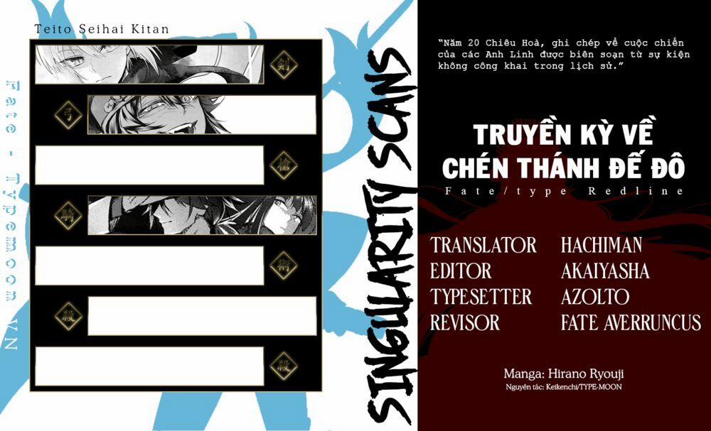 Fate/type Redline - Truyền Kỳ Về Chén Thánh Đế Đô 8.1 trang 0