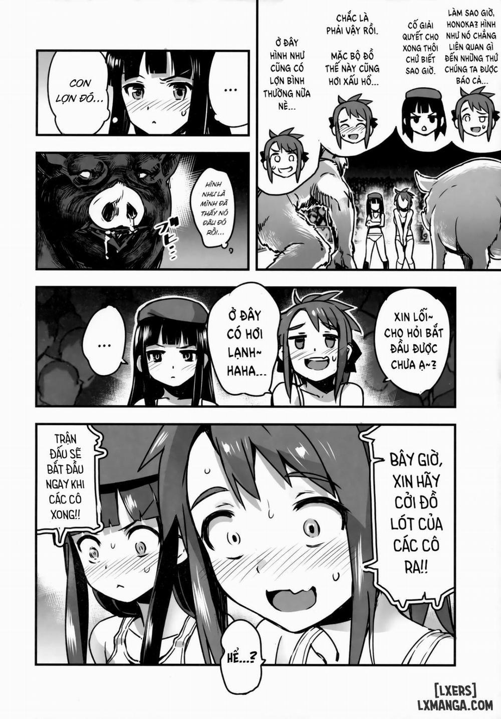 Hadakahime Honoka San Kyodai Osubuta vs Chounouryoku Shoujo! Oneshot trang 12