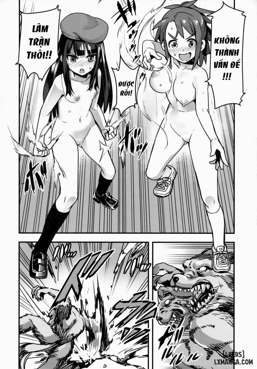 Hadakahime Honoka San Kyodai Osubuta vs Chounouryoku Shoujo! Oneshot trang 16