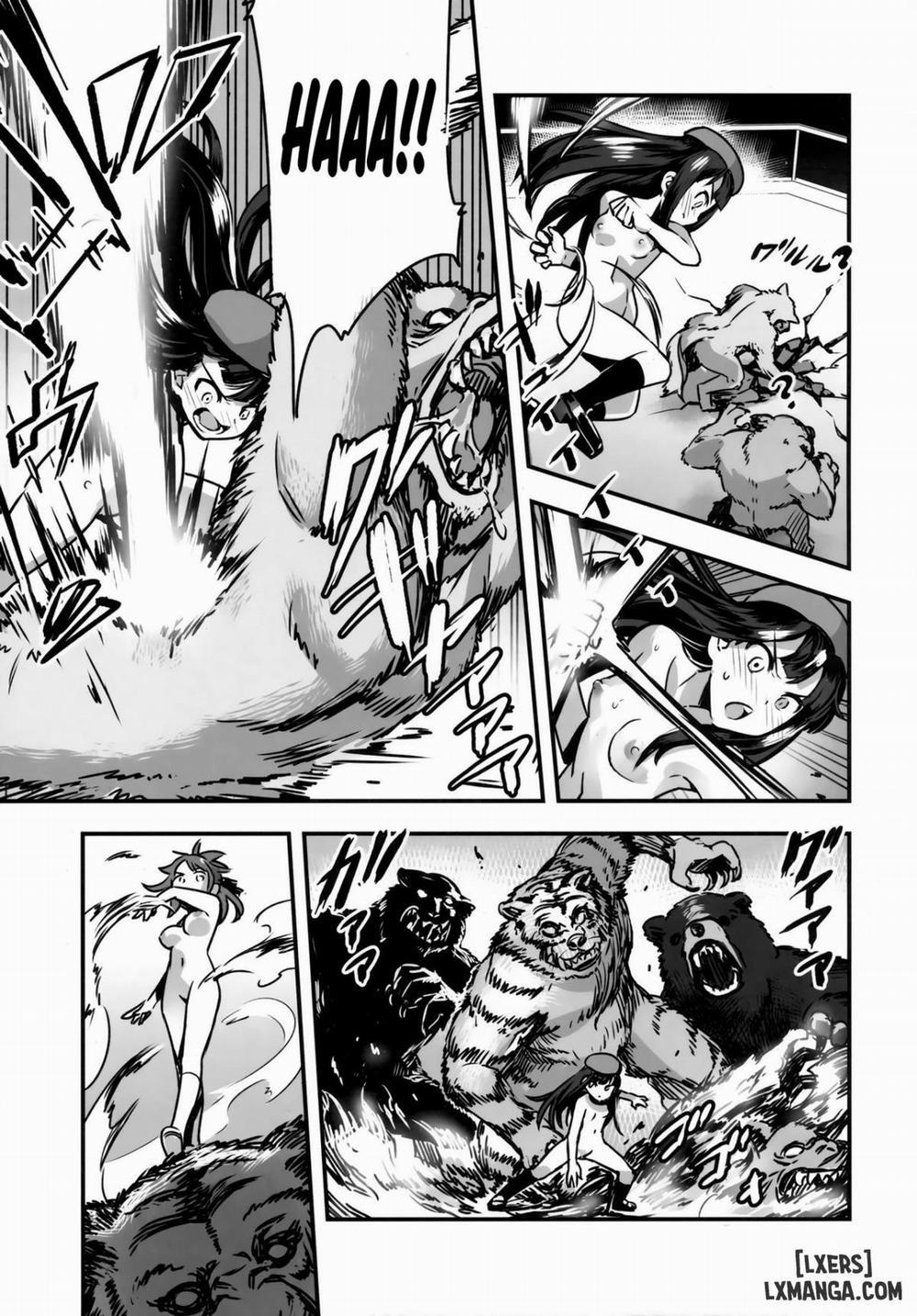 Hadakahime Honoka San Kyodai Osubuta vs Chounouryoku Shoujo! Oneshot trang 17