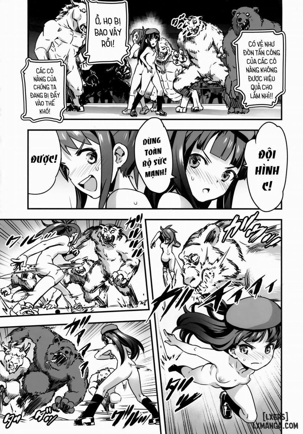 Hadakahime Honoka San Kyodai Osubuta vs Chounouryoku Shoujo! Oneshot trang 19